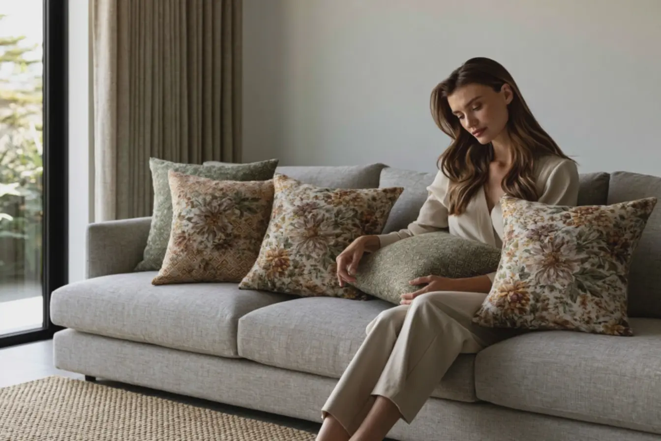 sala-de-estar-com-sofa-cinza-claro-decorado-com-almofadas-estampadas-em-tonsterrosos-e-verdes-criando-ambiente-aconchegante Almofadas estampadas na decoração: o detalhe que renova seu ambiente sem esforço sala-de-estar-com-sofa-cinza-claro-decorado-com-almofadas-estampadas-em-tonsterrosos-e-verdes-criando-ambiente-aconchegante Almofadas estampadas na decoração: o detalhe que renova seu ambiente sem esforço