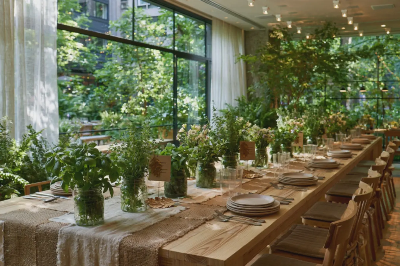 sala-de-jantar-iluminada-com-luz-natural-e-mesa-longa-decorada-com-tecido-cru-ejuta Mesa posta simples e barata: ideias que deixam seu jantar mais especial sala-de-jantar-iluminada-com-luz-natural-e-mesa-longa-decorada-com-tecido-cru-ejuta Mesa posta simples e barata: ideias que deixam seu jantar mais especial