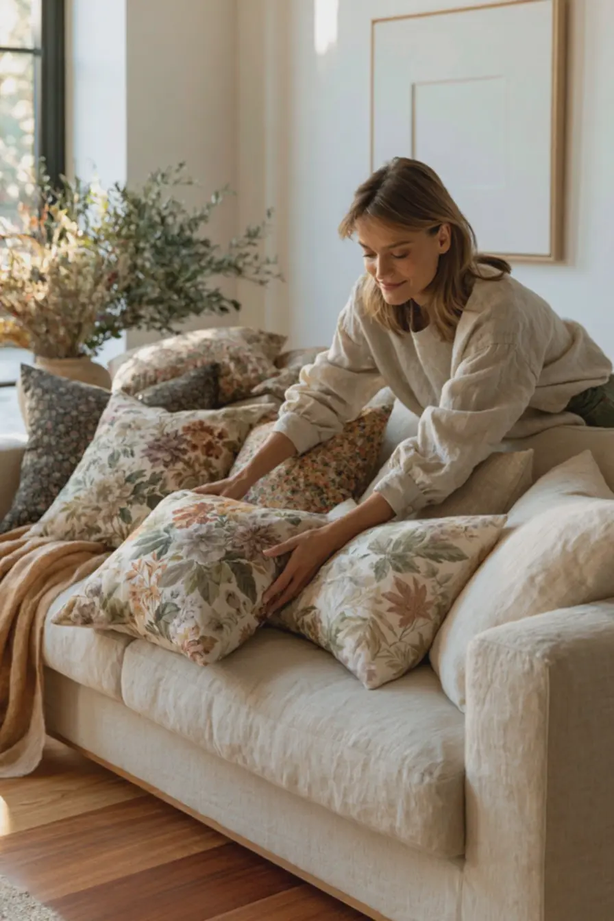 sala-pequena-com-sofa-bege-e-almofadas-estampadas-substituidas-para-aumentarsensacao-de-espaco Escala e ritmo: almofadas estampadas ideais para salas pequenas e estreitas sala-pequena-com-sofa-bege-e-almofadas-estampadas-substituidas-para-aumentarsensacao-de-espaco Escala e ritmo: almofadas estampadas ideais para salas pequenas e estreitas