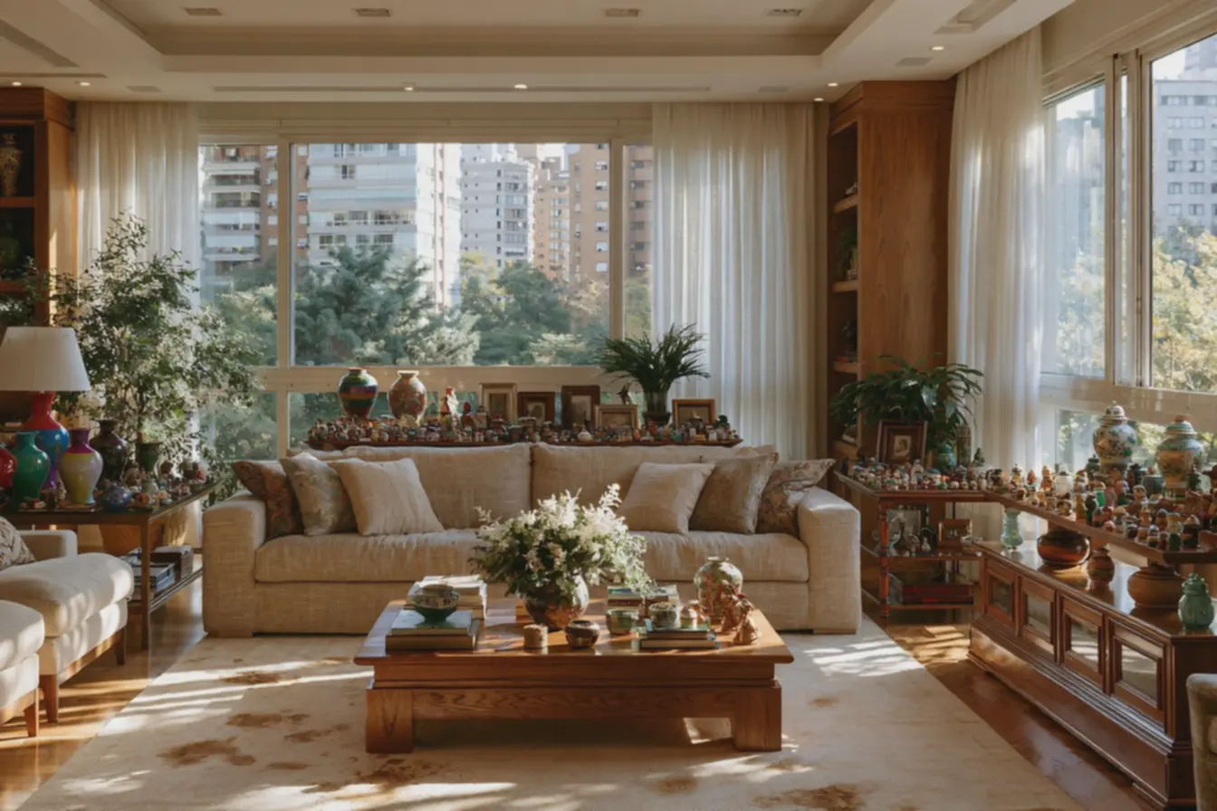 sofa-bege-com-almofadas-de-estampas-conflitantes-e-tapete-manchado-evidenciandobagunca-visual-na-sala Quando o excesso torna a decoração enjoativa e como resolver esse problema sofa-bege-com-almofadas-de-estampas-conflitantes-e-tapete-manchado-evidenciandobagunca-visual-na-sala Quando o excesso torna a decoração enjoativa e como resolver esse problema