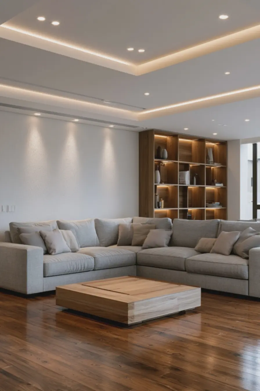 spots-direcionais-realcando-estante-de-madeira-com-vasos-e-livros-em-ambienteiluminado-por-led Iluminação em camadas com LED: pontos, fitas e embutidos que criam profundidade spots-direcionais-realcando-estante-de-madeira-com-vasos-e-livros-em-ambienteiluminado-por-led Iluminação em camadas com LED: pontos, fitas e embutidos que criam profundidade