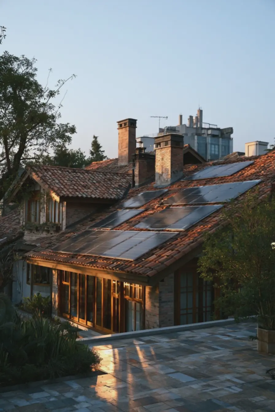 telhado-com-paineis-solares-parcialmente-cobertos-por-sombras-e-contraste-entretelhas-ceramicas-e-modulos-metalicos Instalação e sombra: erros que reduzem o rendimento dos painéis telhado-com-paineis-solares-parcialmente-cobertos-por-sombras-e-contraste-entretelhas-ceramicas-e-modulos-metalicos Instalação e sombra: erros que reduzem o rendimento dos painéis