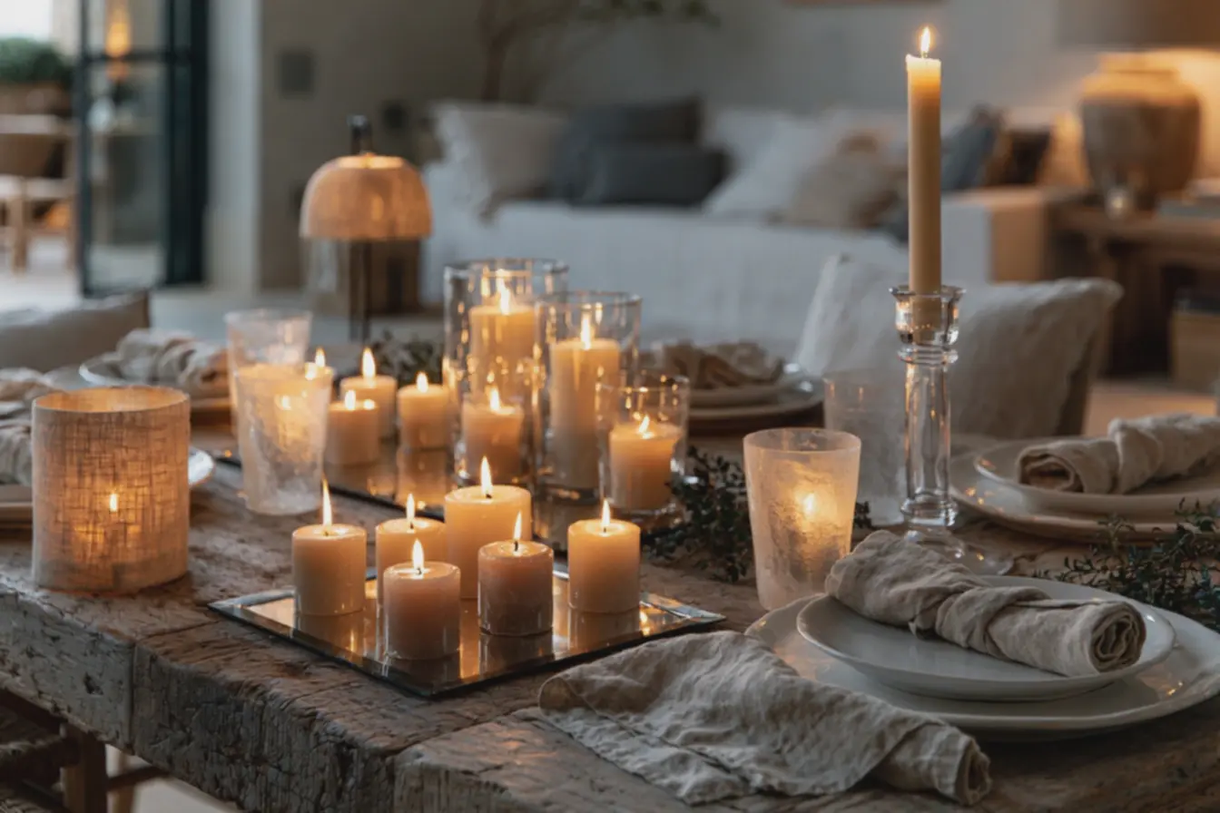 vela-alta-em-castical-transparente-adicionando-verticalidade-elegante-acomposicao-visual Iluminação e velas que valorizam uma mesa posta simples e barata vela-alta-em-castical-transparente-adicionando-verticalidade-elegante-acomposicao-visual Iluminação e velas que valorizam uma mesa posta simples e barata