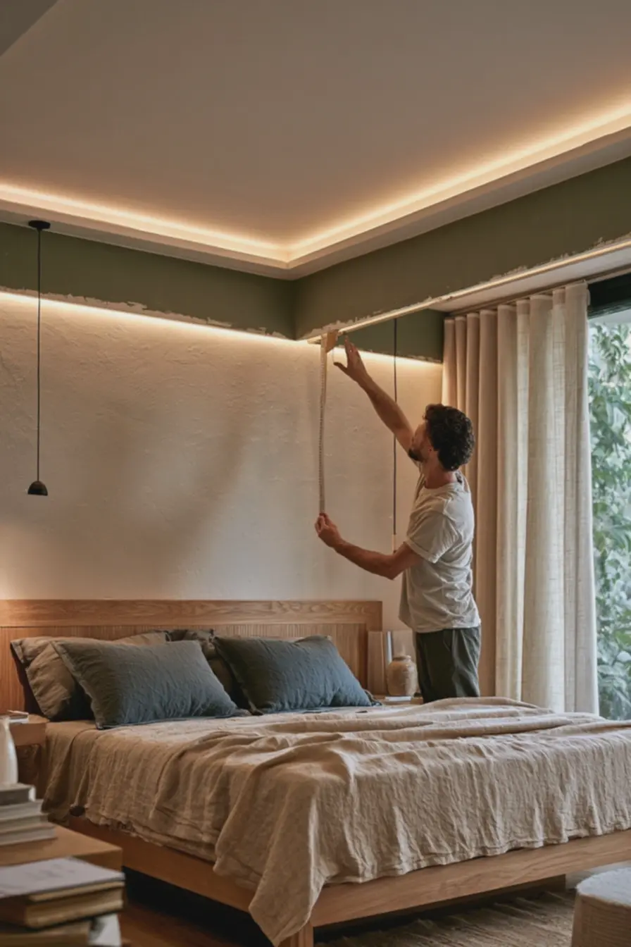 ambiente-de-quarto-com-iluminacao-suave-da-manha-combinada-com-luz-quentedestacando-detalhes-e-texturas-do-teto-e-paredes A parede mais esquecida da casa virou protagonista: como decorar o teto sem errar ambiente-de-quarto-com-iluminacao-suave-da-manha-combinada-com-luz-quentedestacando-detalhes-e-texturas-do-teto-e-paredes A parede mais esquecida da casa virou protagonista: como decorar o teto sem errar