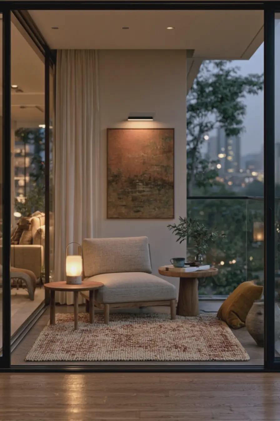ambiente-relaxante-com-circulacao-livre-cortina-clara-e-objetos-de-ceramicareforcando-conforto-na-varanda 7 ideias para deixar uma varanda pequena mais aconchegante ambiente-relaxante-com-circulacao-livre-cortina-clara-e-objetos-de-ceramicareforcando-conforto-na-varanda 7 ideias para deixar uma varanda pequena mais aconchegante