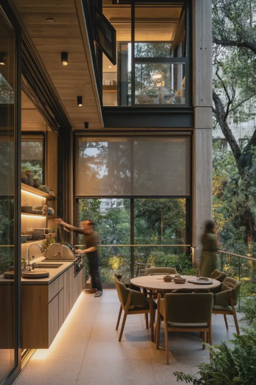 area-gourmet-de-12-metros-quadrados-com-mesa-redonda-para-quatro-lugares-eventilacao-planejada-com-janela-basculante Área gourmet fechada com vidro vira um novo ambiente da casa: veja como decorar area-gourmet-de-12-metros-quadrados-com-mesa-redonda-para-quatro-lugares-eventilacao-planejada-com-janela-basculante Área gourmet fechada com vidro vira um novo ambiente da casa: veja como decorar
