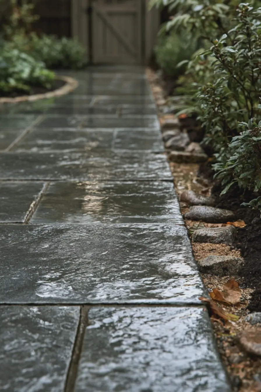 bacia-de-infiltracao-lateral-com-pedras-e-solo-fertil-para-drenagem-naturalproxima-ao-caminho-de-jardim Lindos caminhos floridos no seu jardim podem trazer encanto e delicadeza pra casa bacia-de-infiltracao-lateral-com-pedras-e-solo-fertil-para-drenagem-naturalproxima-ao-caminho-de-jardim Lindos caminhos floridos no seu jardim podem trazer encanto e delicadeza pra casa
