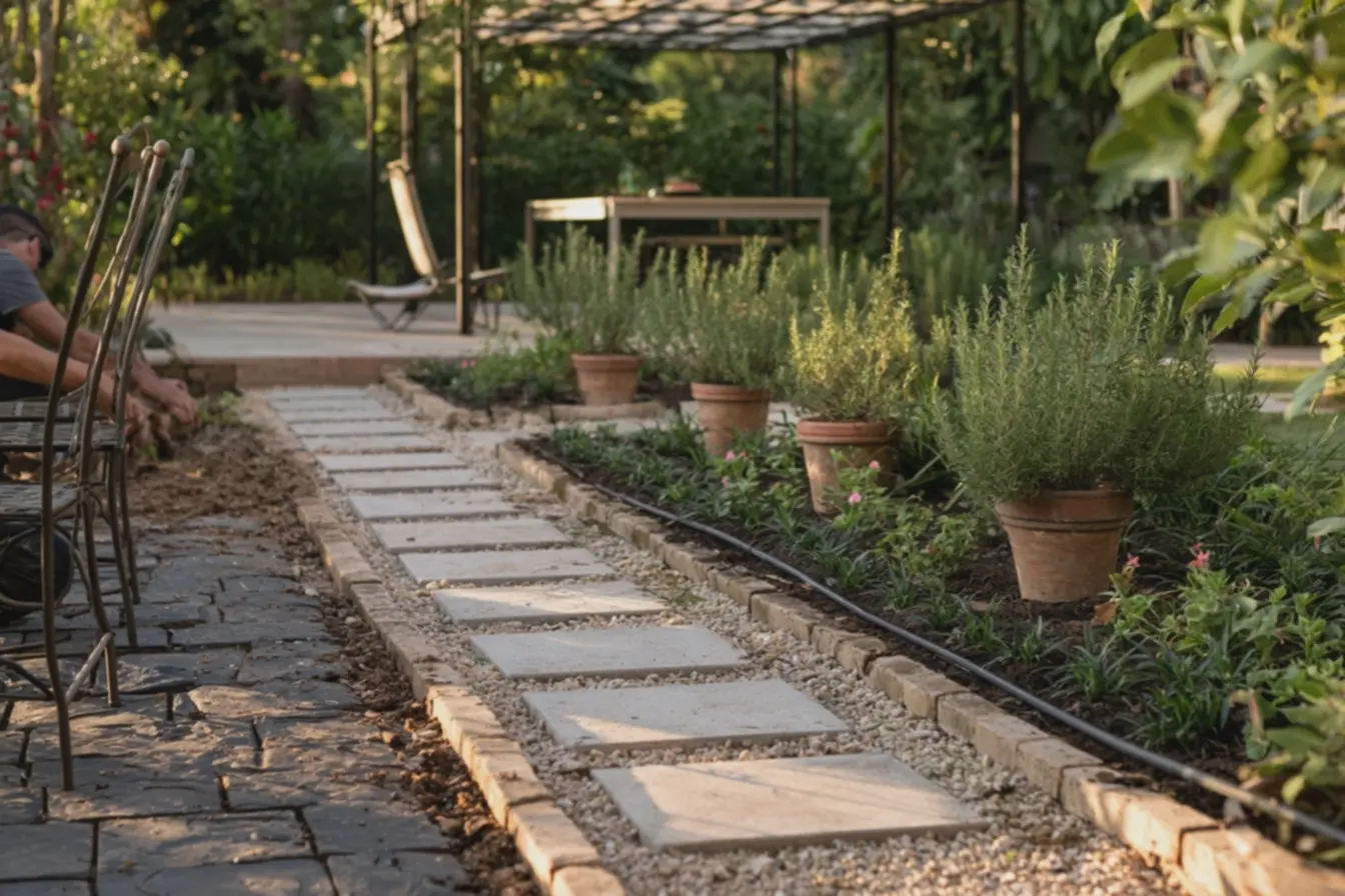 combinacao-de-pedrisco-claro-e-pedras-escuras-contrastando-com-plantasmediterraneas-no-jardim-adaptado O jardim francês disparou nas buscas: como adaptar o estilo ao clima brasileiro combinacao-de-pedrisco-claro-e-pedras-escuras-contrastando-com-plantasmediterraneas-no-jardim-adaptado O jardim francês disparou nas buscas: como adaptar o estilo ao clima brasileiro