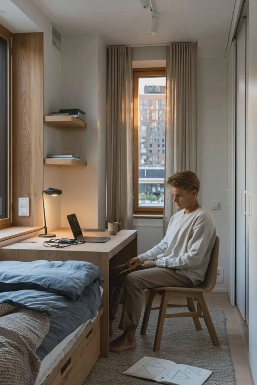 decoracao-minimalista-com-moveis-planejados-para-aproveitar-quarto-secundario-emimoveis-pequenos Apartamentos de 2 quartos já são 65% das vendas: como aproveitar melhor essa planta decoracao-minimalista-com-moveis-planejados-para-aproveitar-quarto-secundario-emimoveis-pequenos Apartamentos de 2 quartos já são 65% das vendas: como aproveitar melhor essa planta