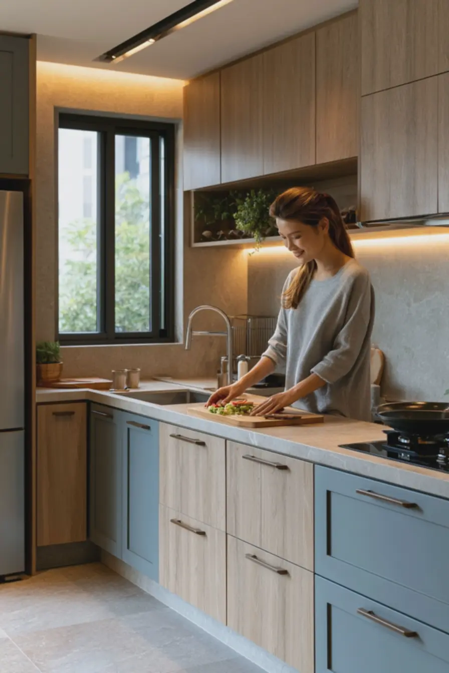 detalhes-de-bancada-impermeabilizada-e-painel-de-madeira-clara-em-cozinhafuncional-com-iluminacao-natural-e-luz-quente-de-tarefa Estamos quase em 2027 e essas são as tendências de decoração para cozinha detalhes-de-bancada-impermeabilizada-e-painel-de-madeira-clara-em-cozinhafuncional-com-iluminacao-natural-e-luz-quente-de-tarefa Estamos quase em 2027 e essas são as tendências de decoração para cozinha