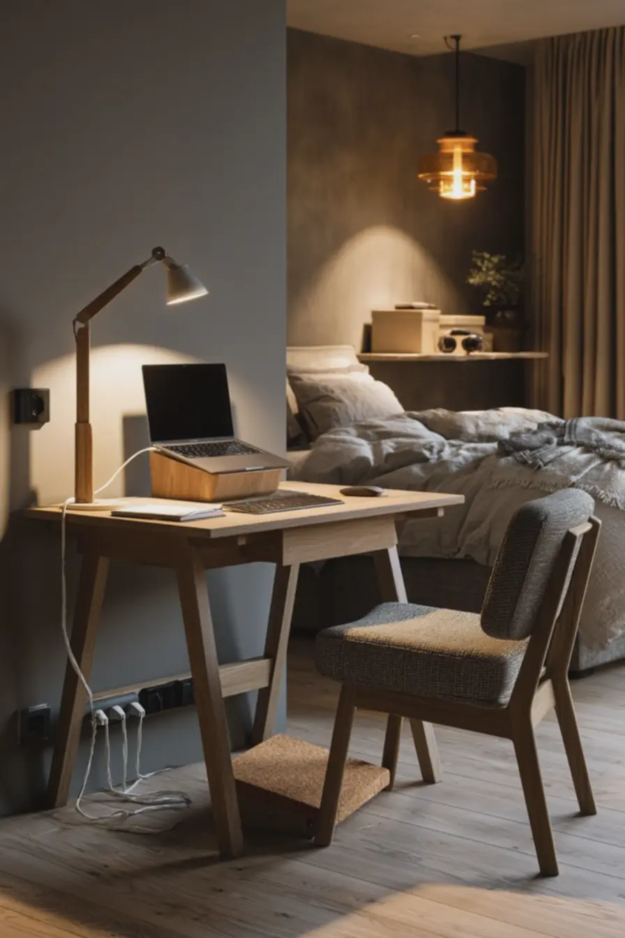 home-office-noturno-em-quarto-pequeno-mesa-clara-com-suporte-para-laptopiluminacao-focada-e-ergonomica-cadeira-acolchoada Chega de quarto bagunçado, hora de ter um cantinho do trabalho no quarto home-office-noturno-em-quarto-pequeno-mesa-clara-com-suporte-para-laptopiluminacao-focada-e-ergonomica-cadeira-acolchoada Chega de quarto bagunçado, hora de ter um cantinho do trabalho no quarto