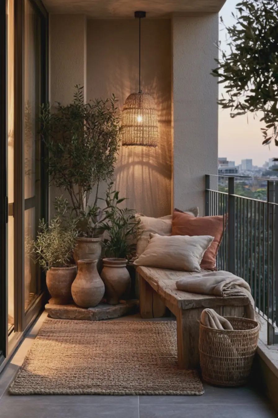 luz-dourada-do-fim-de-tarde-realcando-veios-da-madeira-e-texturas-minerais-emvaranda-rustica-urbana A casa de campo chegou à cidade: veja como a decoração rústica está transformando os interiores luz-dourada-do-fim-de-tarde-realcando-veios-da-madeira-e-texturas-minerais-emvaranda-rustica-urbana A casa de campo chegou à cidade: veja como a decoração rústica está transformando os interiores