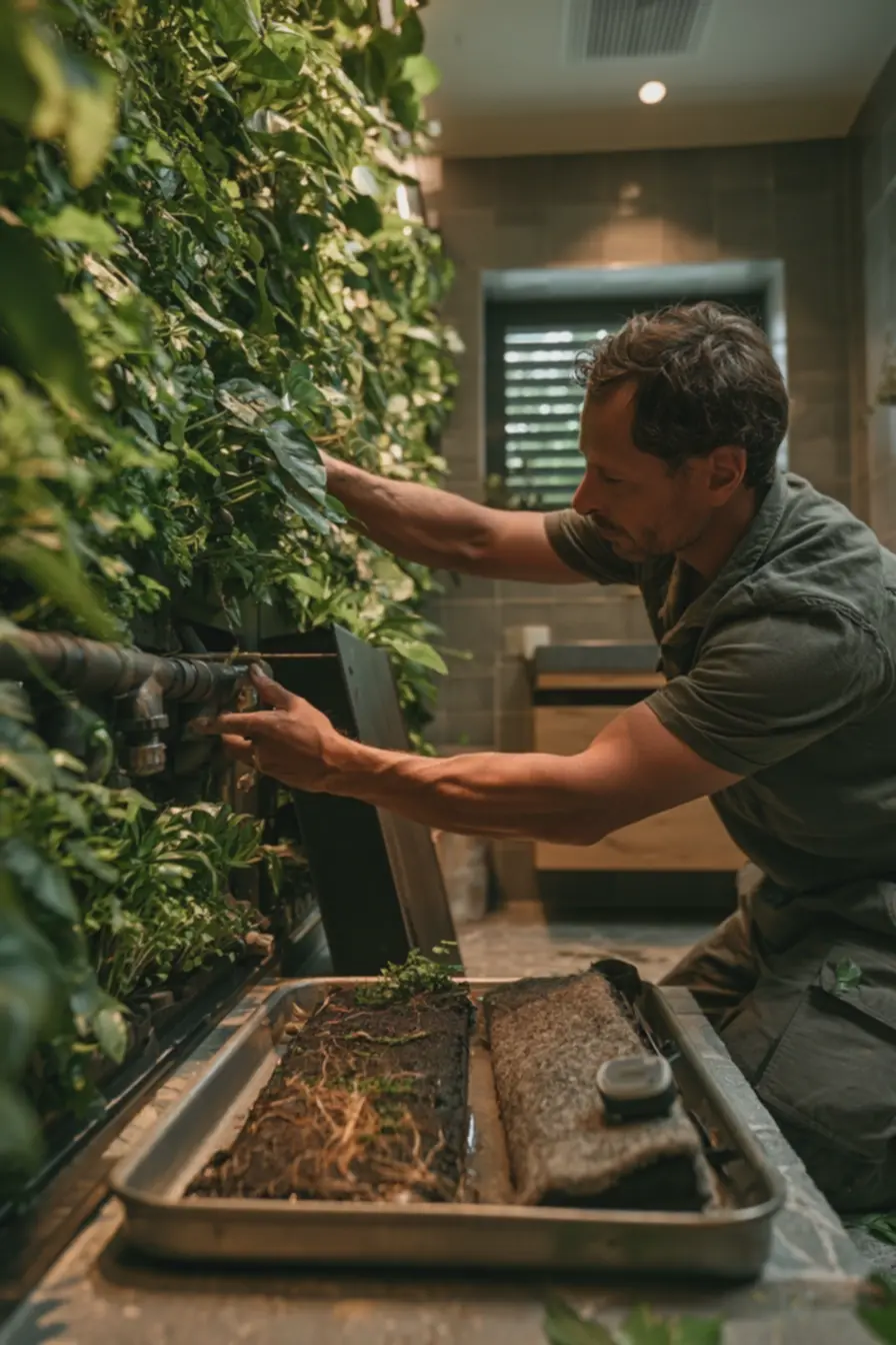 manutencao-de-parede-verde-modular-em-banheiro-com-inspecao-do-sistema-deirrigacao A casa que respira: jardins internos estão deixando de ser apenas decoração manutencao-de-parede-verde-modular-em-banheiro-com-inspecao-do-sistema-deirrigacao A casa que respira: jardins internos estão deixando de ser apenas decoração