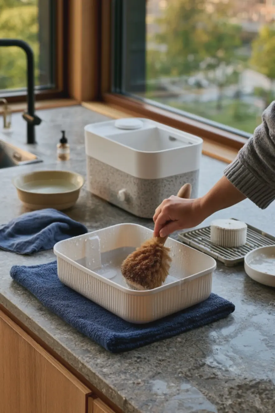 mao-adulta-utilizando-escova-macia-para-limpeza-do-transdutor-do-umidificadordomestico-na-bancada O que você precisa saber antes de escolher um umidificador para casa mao-adulta-utilizando-escova-macia-para-limpeza-do-transdutor-do-umidificadordomestico-na-bancada O que você precisa saber antes de escolher um umidificador para casa