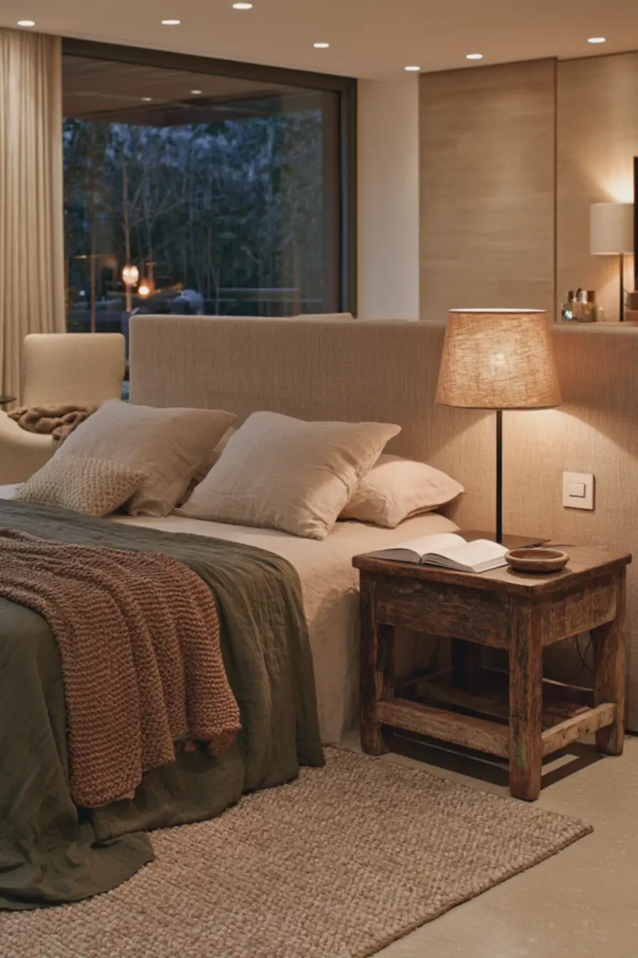 quarto-aconchegante-com-cama-em-camadas-incluindo-algodao-cru-linho-verde-olivae-manta-de-trico-caramelo-ao-anoitecer Nem minimalismo, nem maximalismo: esta é a tendência que promete casas mais aconchegantes quarto-aconchegante-com-cama-em-camadas-incluindo-algodao-cru-linho-verde-olivae-manta-de-trico-caramelo-ao-anoitecer Nem minimalismo, nem maximalismo: esta é a tendência que promete casas mais aconchegantes