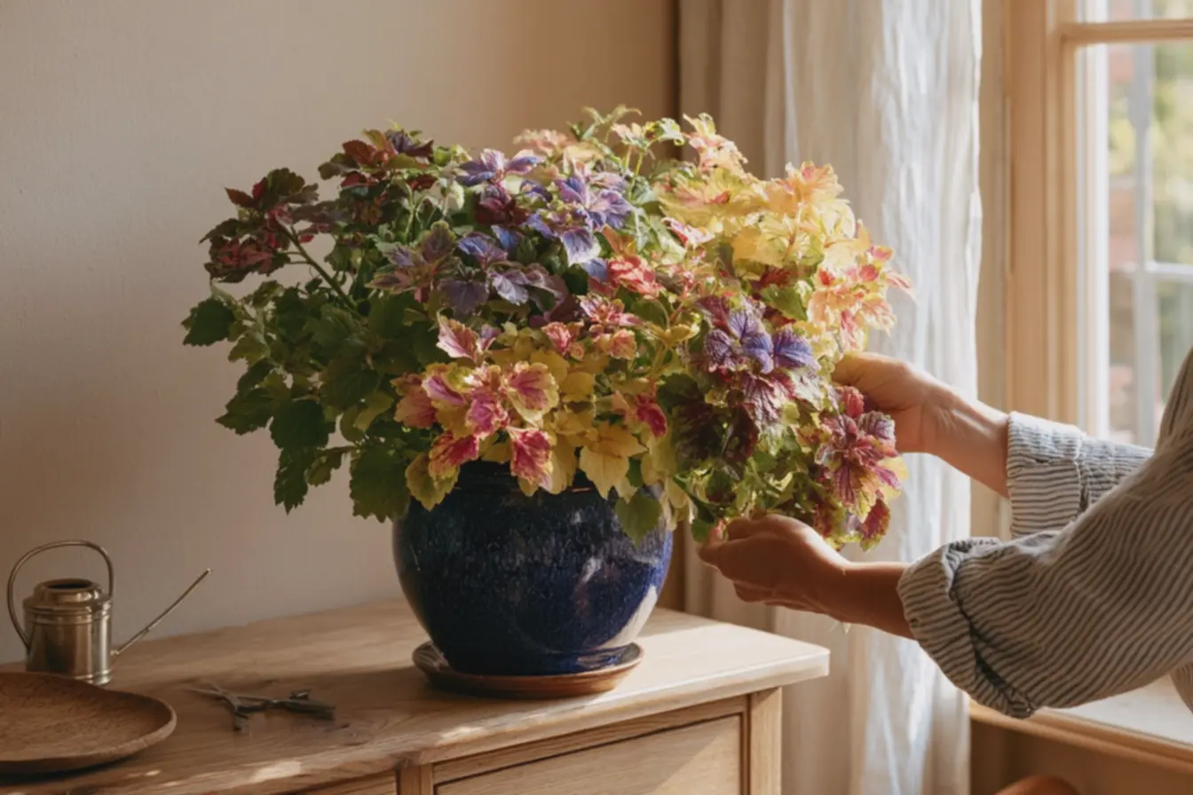 regador-metalico-pequena-tesoura-de-poda-e-prato-de-madeira-ao-lado-do-vaso-comcoleus-colorido-em-aparador-de-madeira-clara Quais as plantas que mudam de cor ao longo do ano e como usá-las na decoração? regador-metalico-pequena-tesoura-de-poda-e-prato-de-madeira-ao-lado-do-vaso-comcoleus-colorido-em-aparador-de-madeira-clara Quais as plantas que mudam de cor ao longo do ano e como usá-las na decoração?