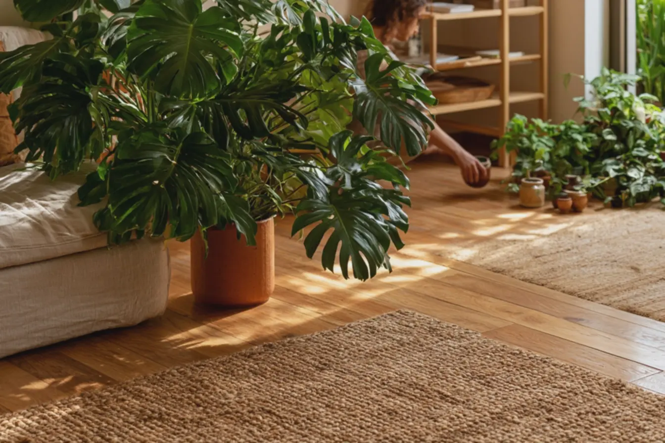 sala-compacta-decorada-com-plantas-naturais-costela-de-adao-em-vaso-de-ceramicaterracota-ao-lado-de-sofa-bege-ambiente-iluminado-pela-luz-natural Decoração com plantas: ideias práticas para integrar verde sem exageros sala-compacta-decorada-com-plantas-naturais-costela-de-adao-em-vaso-de-ceramicaterracota-ao-lado-de-sofa-bege-ambiente-iluminado-pela-luz-natural Decoração com plantas: ideias práticas para integrar verde sem exageros