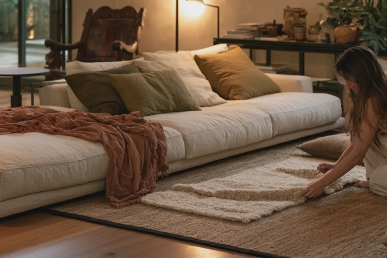 sala-de-estar-brasileira-em-transformacao-com-decoracao-em-camadas-confortointegrado-movel-almofadas-e-plantas Nem minimalismo, nem maximalismo: esta é a tendência que promete casas mais aconchegantes sala-de-estar-brasileira-em-transformacao-com-decoracao-em-camadas-confortointegrado-movel-almofadas-e-plantas Nem minimalismo, nem maximalismo: esta é a tendência que promete casas mais aconchegantes