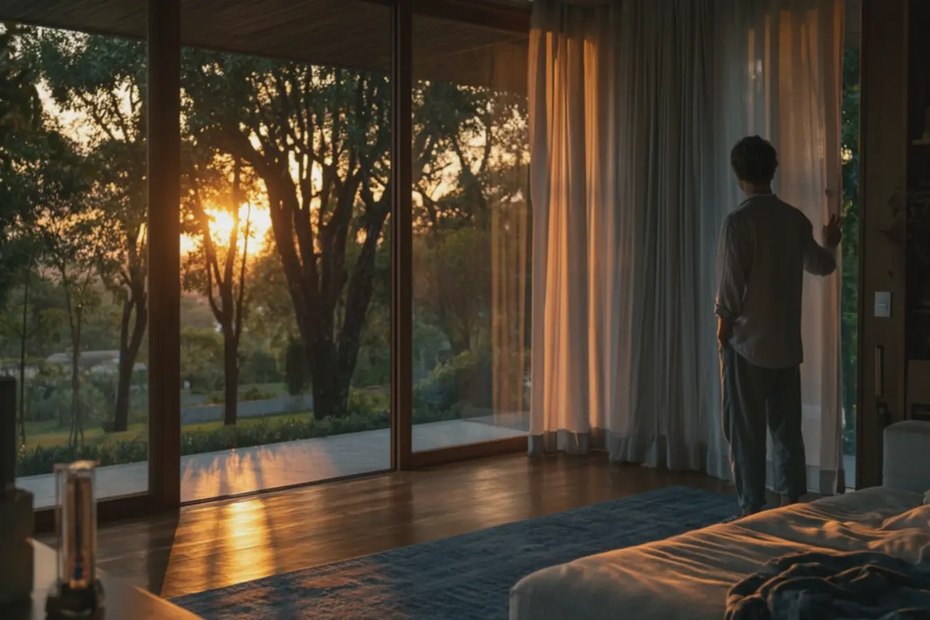 sala-de-estar-com-janela-voltada-para-o-oeste-recebendo-sol-intenso-direto-nofinal-da-tarde Frio de manhã e calor a tarde: Sua casa pode ser mais confortável mesmo com variação térmica sala-de-estar-com-janela-voltada-para-o-oeste-recebendo-sol-intenso-direto-nofinal-da-tarde Frio de manhã e calor a tarde: Sua casa pode ser mais confortável mesmo com variação térmica