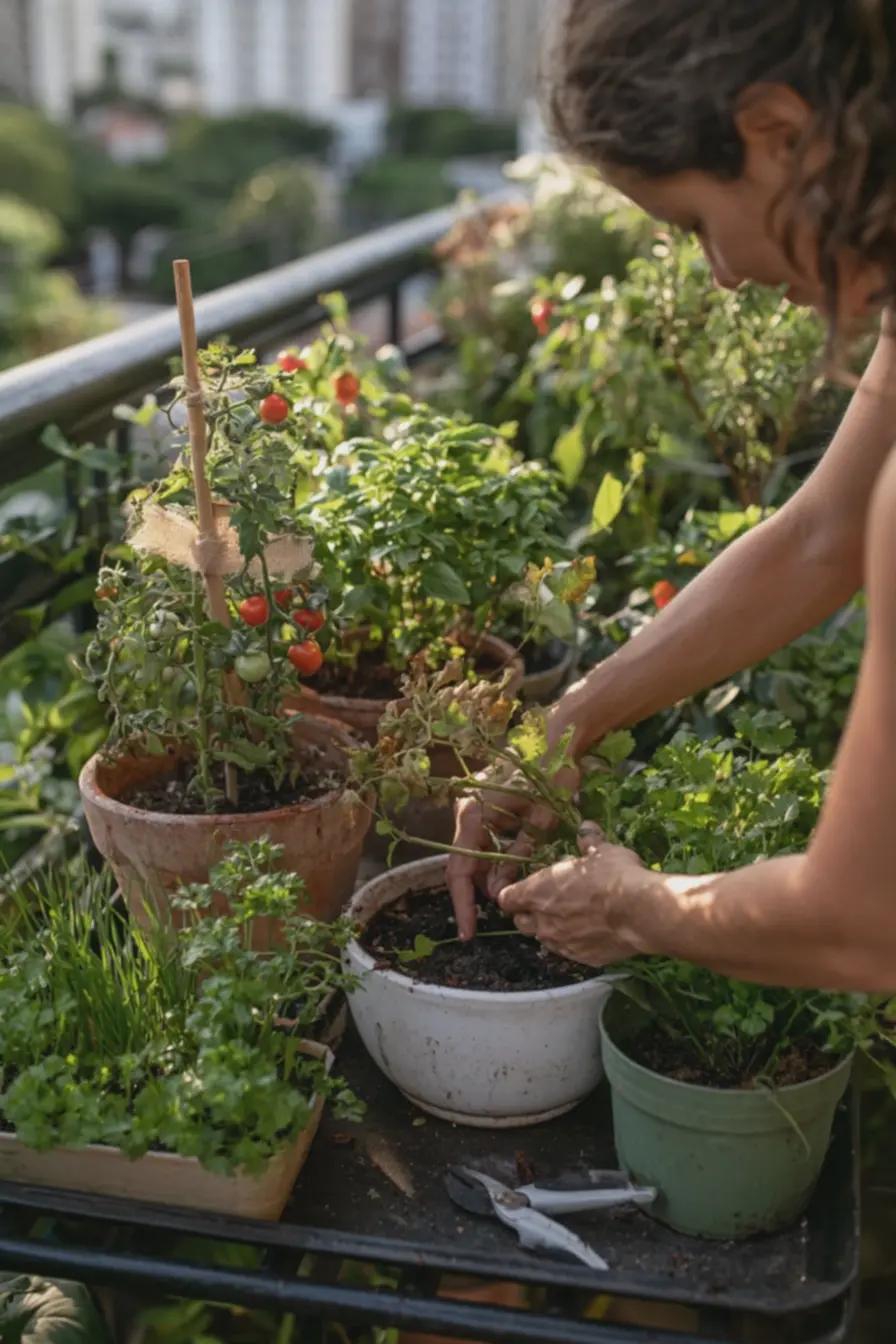 varanda-compacta-de-apartamento-com-mesa-metalica-preta-organizada-para-cultivode-tomate-pimenta-manjericao-salsa-e-cebolinha A nova horta para apartamentos cabe sobre uma mesa e ainda decora a casa varanda-compacta-de-apartamento-com-mesa-metalica-preta-organizada-para-cultivode-tomate-pimenta-manjericao-salsa-e-cebolinha A nova horta para apartamentos cabe sobre uma mesa e ainda decora a casa