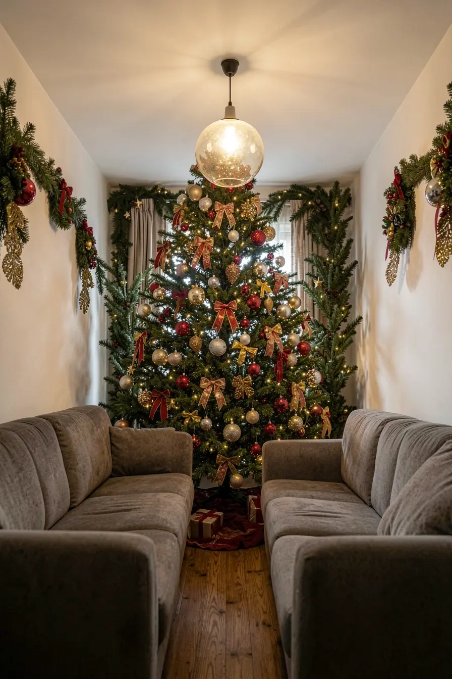 arvore-de-natal-alta-comprimida-contra-o-teto-em-sala-com-pe-direito-baixo A árvore de Natal pode pesar na sala: sinais de que o tamanho não combina arvore-de-natal-alta-comprimida-contra-o-teto-em-sala-com-pe-direito-baixo A árvore de Natal pode pesar na sala: sinais de que o tamanho não combina