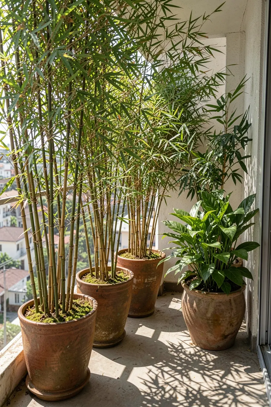 bambu-mosso-espacado-filtra-a-vista-em-sacada-ensolarada-e-ventosa-sem-criar-um-bloqueio-visual-pesado Privacidade na sacada do apartamento: plantas que protegem sem fechar o ambiente bambu-mosso-espacado-filtra-a-vista-em-sacada-ensolarada-e-ventosa-sem-criar-um-bloqueio-visual-pesado Privacidade na sacada do apartamento: plantas que protegem sem fechar o ambiente