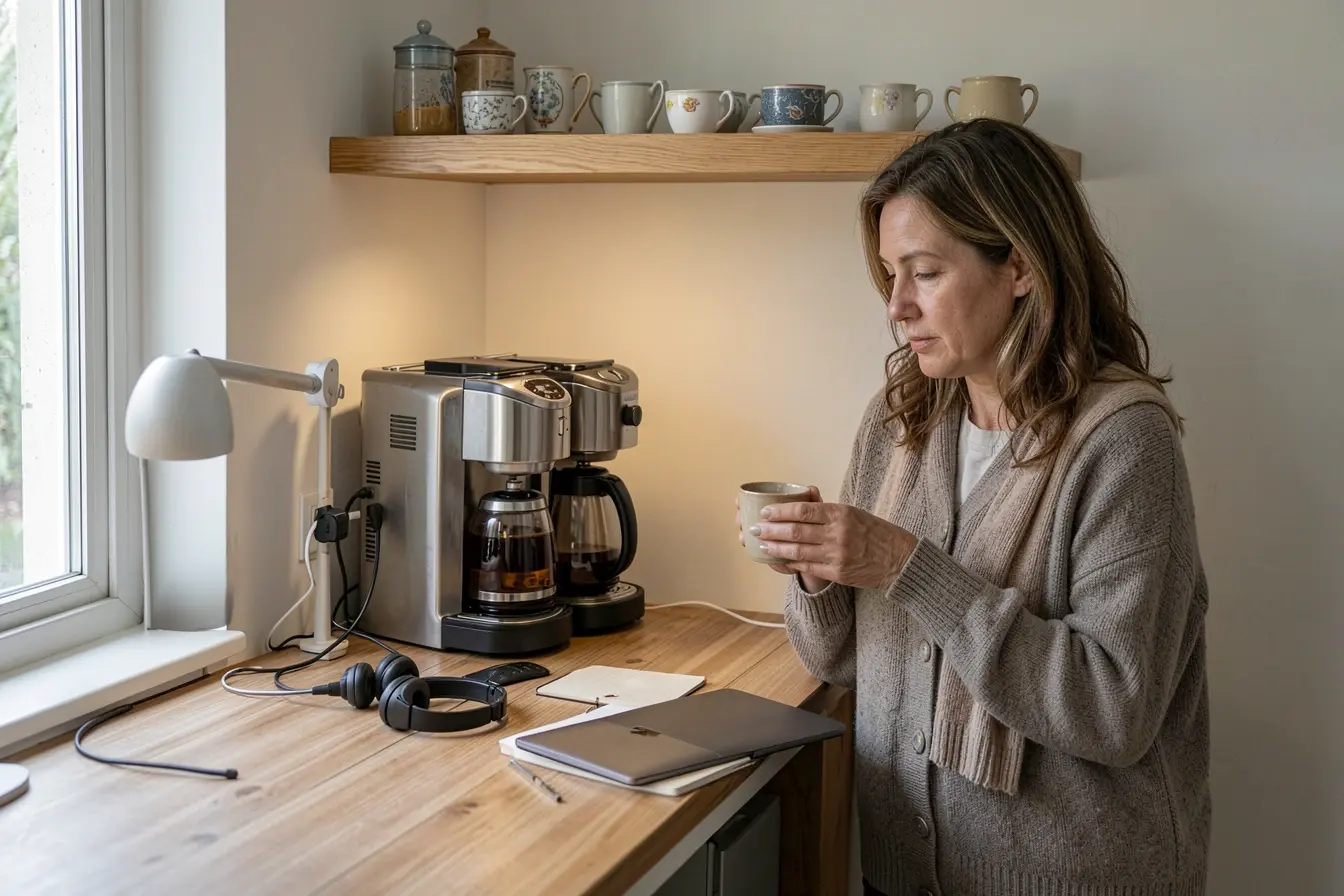cantinho-do-cafe-no-home-office-marca-a-pausa-entre-periodos-de-trabalho O cantinho do café em casa não precisa ficar na cozinha: lugares que funcionam de verdade cantinho-do-cafe-no-home-office-marca-a-pausa-entre-periodos-de-trabalho O cantinho do café em casa não precisa ficar na cozinha: lugares que funcionam de verdade
