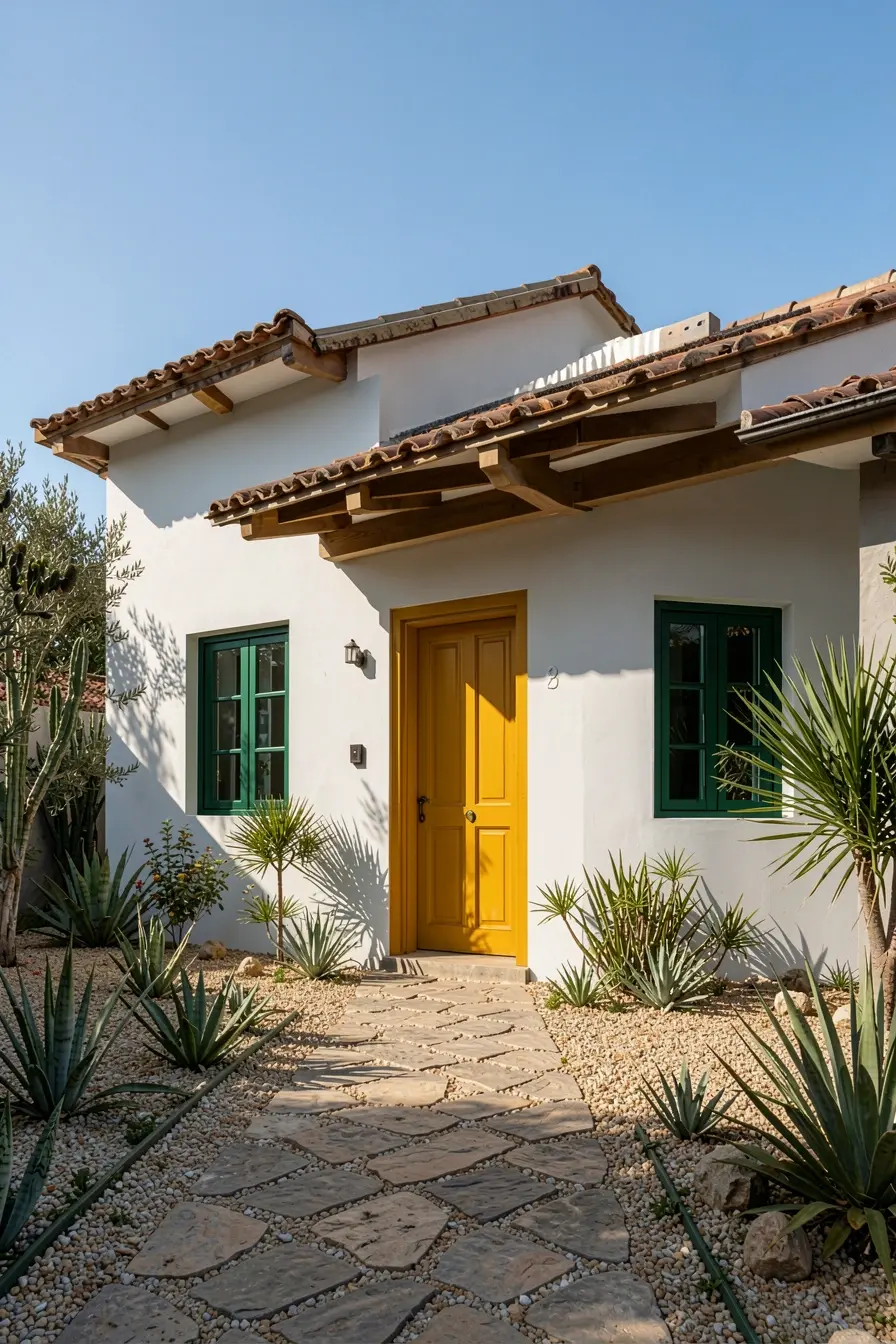 casa-contemporanea-inspirada-no-estilo-colonial-combina-paredes-claras-detalhes-coloridos-sombra-e-paisagismo-natural Por que as cores das fachadas de casas coloniais raramente eram escolhidas por acaso casa-contemporanea-inspirada-no-estilo-colonial-combina-paredes-claras-detalhes-coloridos-sombra-e-paisagismo-natural Por que as cores das fachadas de casas coloniais raramente eram escolhidas por acaso