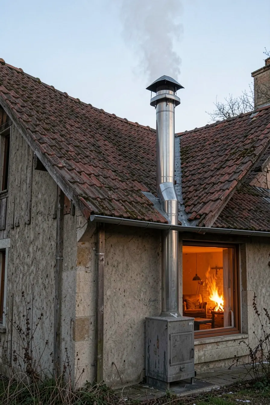 chamine-de-fogao-a-lenha-com-saida-correta-no-telhado-e-fumaca-dispersa-longe-da-casa A chaminé certa para o fogão a lenha evita fumaça e calor excessivo chamine-de-fogao-a-lenha-com-saida-correta-no-telhado-e-fumaca-dispersa-longe-da-casa A chaminé certa para o fogão a lenha evita fumaça e calor excessivo