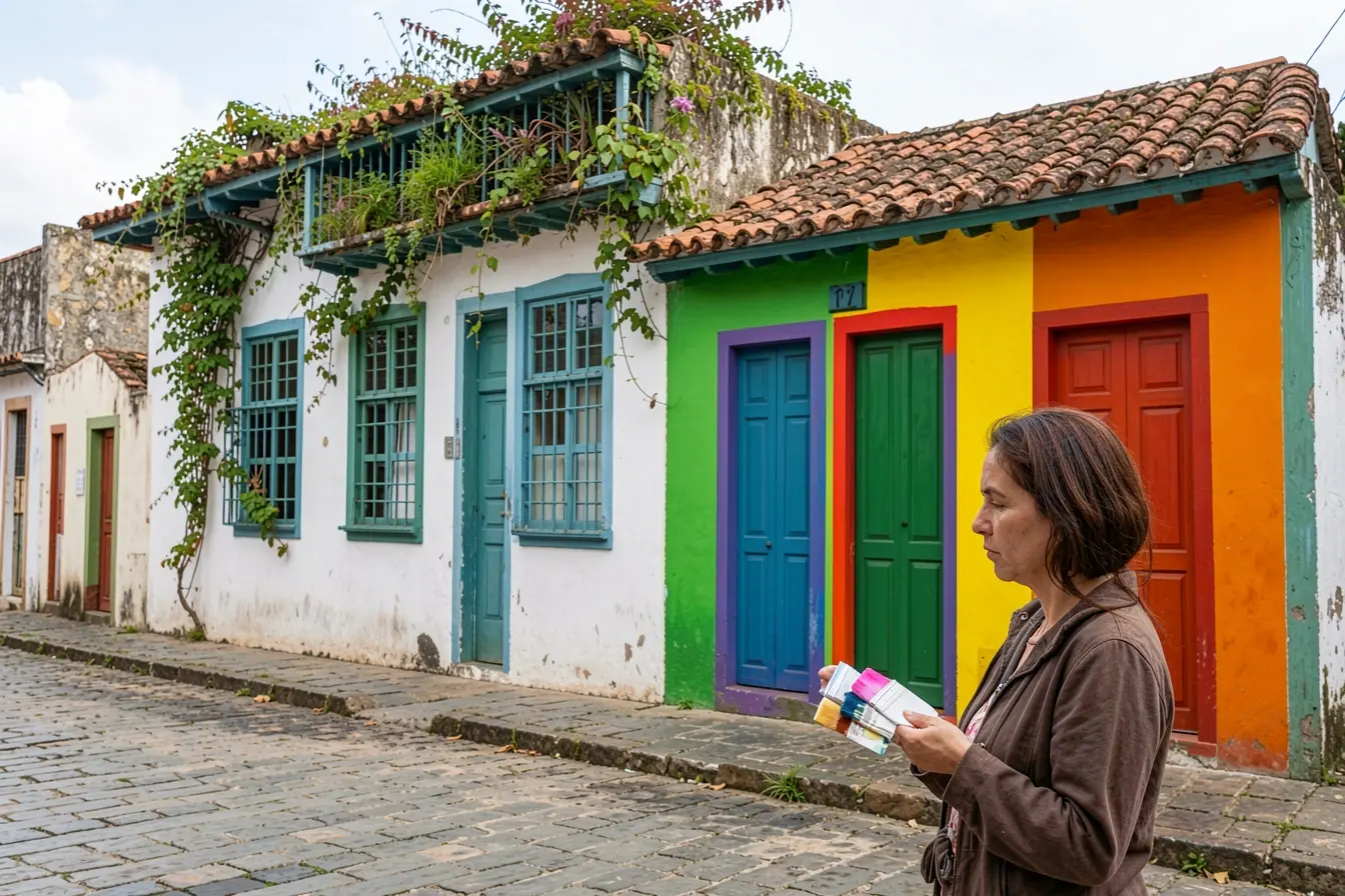 comparacao-entre-fachada-colonial-harmoniosa-e-pintura-colorida-que-descaracteriza-seus-elementos-arquitetonicos Por que as cores das fachadas de casas coloniais raramente eram escolhidas por acaso comparacao-entre-fachada-colonial-harmoniosa-e-pintura-colorida-que-descaracteriza-seus-elementos-arquitetonicos Por que as cores das fachadas de casas coloniais raramente eram escolhidas por acaso