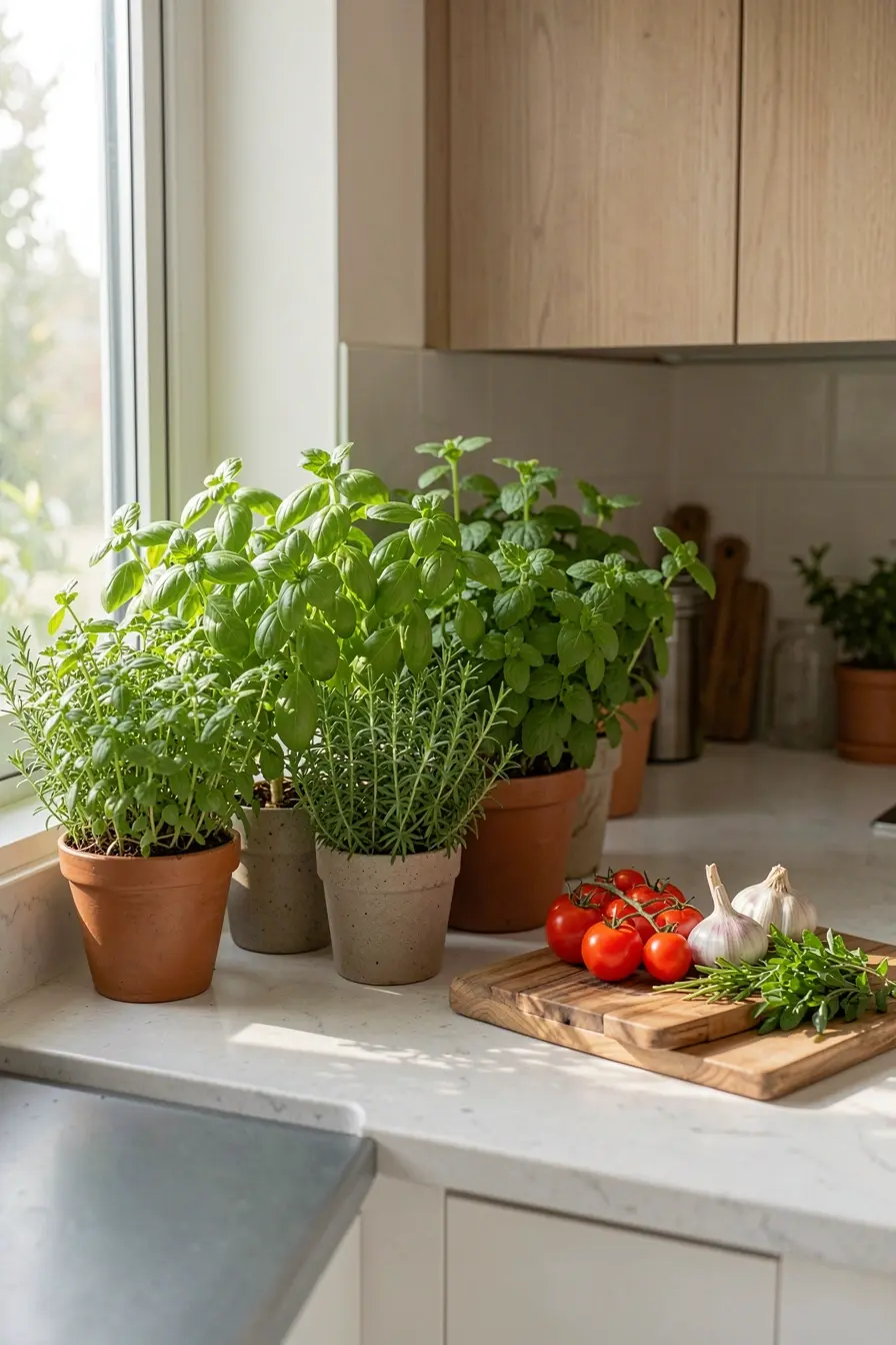 composicao-bonita-e-produtiva-de-ervas-frescas-na-bancada-de-uma-cozinha-de-apartamento Nem toda erva gosta de apartamento: as escolhas certas para uma horta bonita e produtiva composicao-bonita-e-produtiva-de-ervas-frescas-na-bancada-de-uma-cozinha-de-apartamento Nem toda erva gosta de apartamento: as escolhas certas para uma horta bonita e produtiva