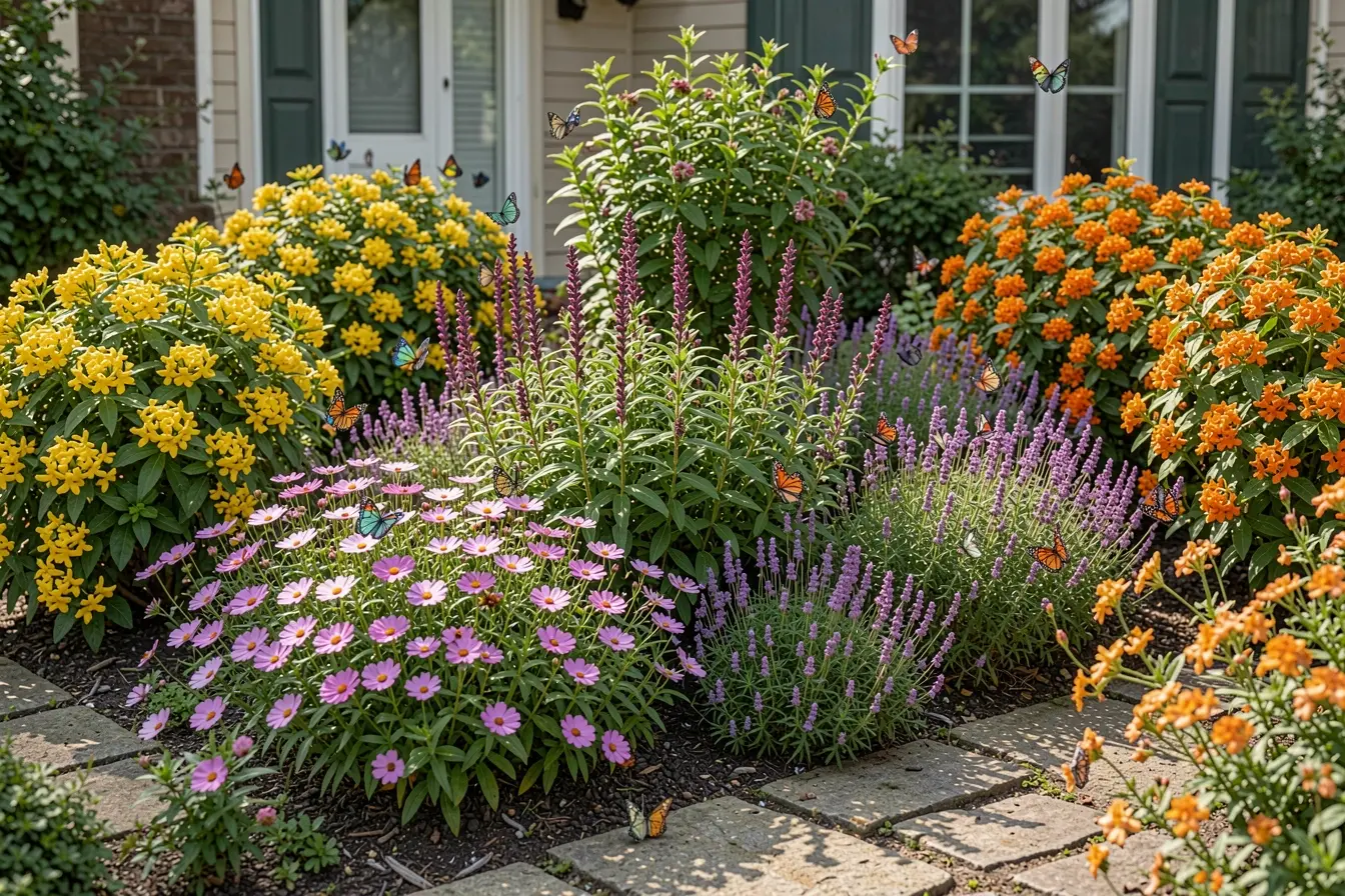 composicao-de-jardim-em-camadas-com-zinias-cosmos-salvias-budleia-e-borboletas Flores para jardim que atraem borboletas e deixam o paisagismo mais vivo composicao-de-jardim-em-camadas-com-zinias-cosmos-salvias-budleia-e-borboletas Flores para jardim que atraem borboletas e deixam o paisagismo mais vivo