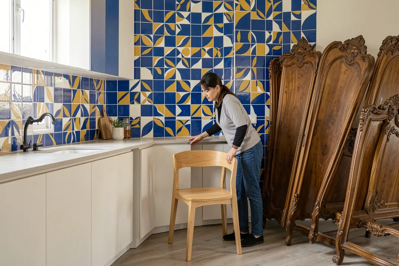cozinha-com-azulejos-dos-anos-60-e-cadeira-contemporanea-de-madeira-durante-transformacao-da-decoracao Azulejos dos anos 60 com móveis atuais: combinações que equilibram o retrô cozinha-com-azulejos-dos-anos-60-e-cadeira-contemporanea-de-madeira-durante-transformacao-da-decoracao Azulejos dos anos 60 com móveis atuais: combinações que equilibram o retrô