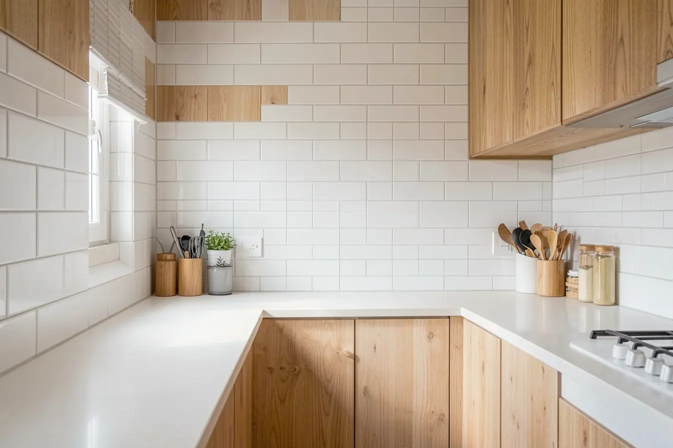 cozinha-compacta-com-azulejos-brancos-e-rejunte-da-mesma-cor-criando-sensacao-de-amplitude A cor do rejunte pode valorizar ou apagar as cores de azulejos da sua casa cozinha-compacta-com-azulejos-brancos-e-rejunte-da-mesma-cor-criando-sensacao-de-amplitude A cor do rejunte pode valorizar ou apagar as cores de azulejos da sua casa