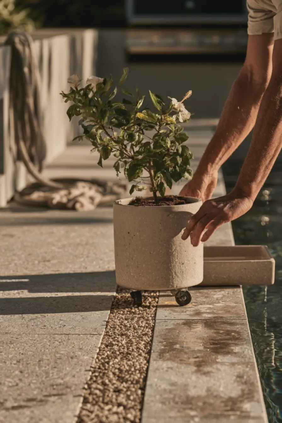 detalhes-de-piso-em-porcelanato-texturizado-e-acessorios-de-limpeza-organizadosna-area-gourmet Sua área gourmet com piscina pode ficar linda e bem decorada se você usar essas dicas detalhes-de-piso-em-porcelanato-texturizado-e-acessorios-de-limpeza-organizadosna-area-gourmet Sua área gourmet com piscina pode ficar linda e bem decorada se você usar essas dicas