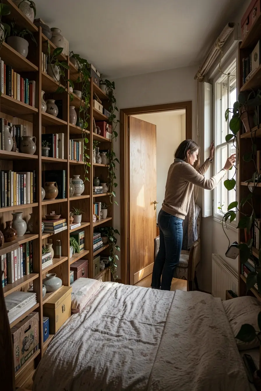estante-volumosa-em-quarto-pequeno-reduzindo-a-circulacao-e-fazendo-o-ambiente-parecer-menor Por que a decoração viral parece perfeita na foto, mas falha na planta da casa estante-volumosa-em-quarto-pequeno-reduzindo-a-circulacao-e-fazendo-o-ambiente-parecer-menor Por que a decoração viral parece perfeita na foto, mas falha na planta da casa