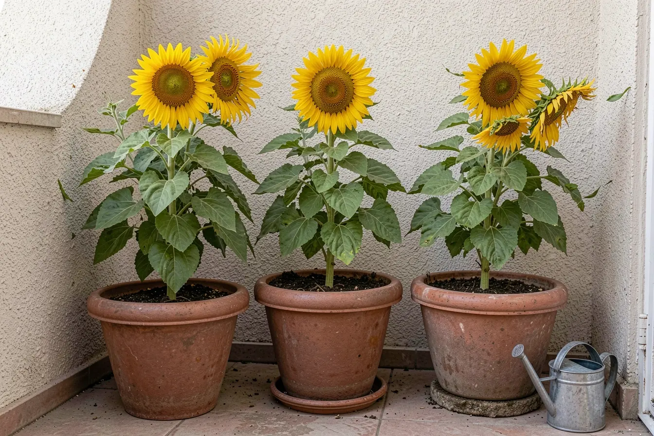 girassois-compactos-em-vasos-profundos-e-estaveis-ocupando-um-pequeno-patio-protegido-do-vento O tamanho do girassol muda o jardim: variedades para vasos e canteiros girassois-compactos-em-vasos-profundos-e-estaveis-ocupando-um-pequeno-patio-protegido-do-vento O tamanho do girassol muda o jardim: variedades para vasos e canteiros
