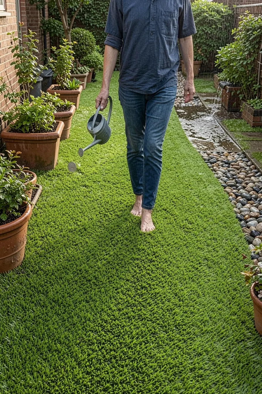 jardim-com-grama-artificial-seca-firme-e-alinhada-semanas-apos-instalacao-correta Grama artificial no jardim: o que existe sob ela evita poças e mau cheiro jardim-com-grama-artificial-seca-firme-e-alinhada-semanas-apos-instalacao-correta Grama artificial no jardim: o que existe sob ela evita poças e mau cheiro