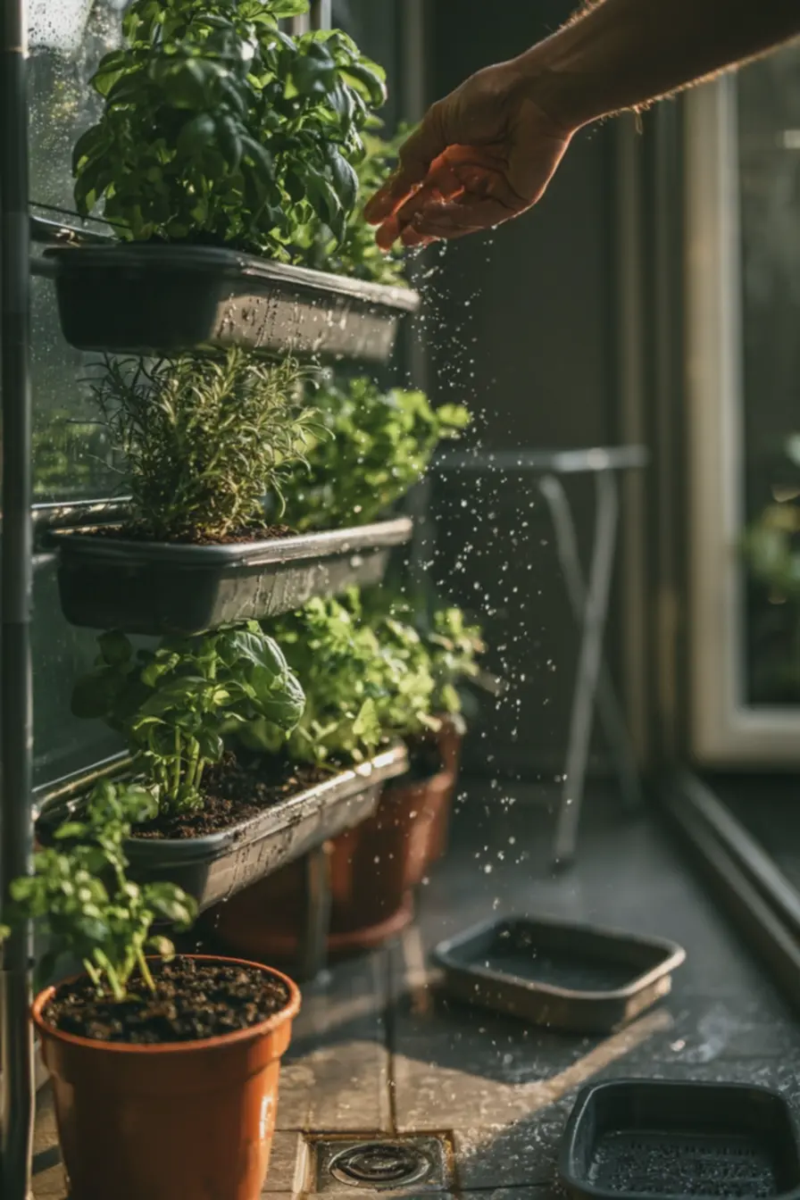 jardim-vertical-de-ervas-em-sacada-pequena-com-plantas-de-manjericao-salsinhahortela-e-alecrim Chega de sacada do apartamento sem vida: Essas são as melhores formas de decorar e dar vida à esse espaço antes esquecido jardim-vertical-de-ervas-em-sacada-pequena-com-plantas-de-manjericao-salsinhahortela-e-alecrim Chega de sacada do apartamento sem vida: Essas são as melhores formas de decorar e dar vida à esse espaço antes esquecido