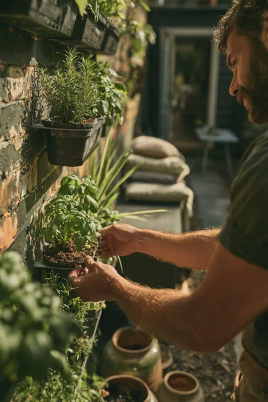 jardinagem-vertical-em-parede-estreita-aproveitando-espaco-para-horta-de-ervasem-quintal-pequeno Veja como quintais pequenos estão virando verdadeiras salas ao ar livre jardinagem-vertical-em-parede-estreita-aproveitando-espaco-para-horta-de-ervasem-quintal-pequeno Veja como quintais pequenos estão virando verdadeiras salas ao ar livre