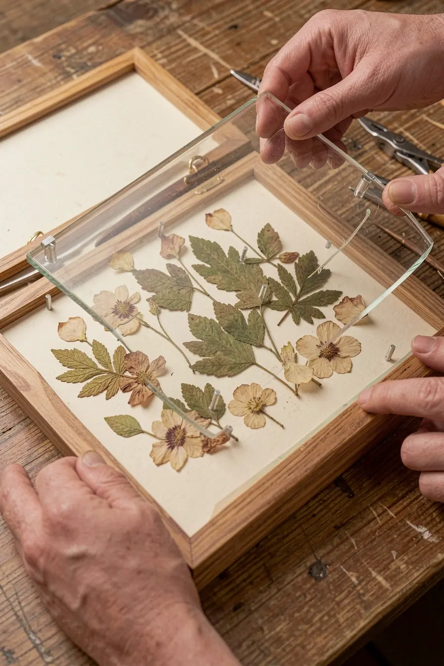 montagem-de-flores-prensadas-com-espacadores-entre-as-petalas-e-o-vidro-antirreflexo O vidro certo para flores prensadas preserva as cores e evita que a parede perca delicadeza montagem-de-flores-prensadas-com-espacadores-entre-as-petalas-e-o-vidro-antirreflexo O vidro certo para flores prensadas preserva as cores e evita que a parede perca delicadeza