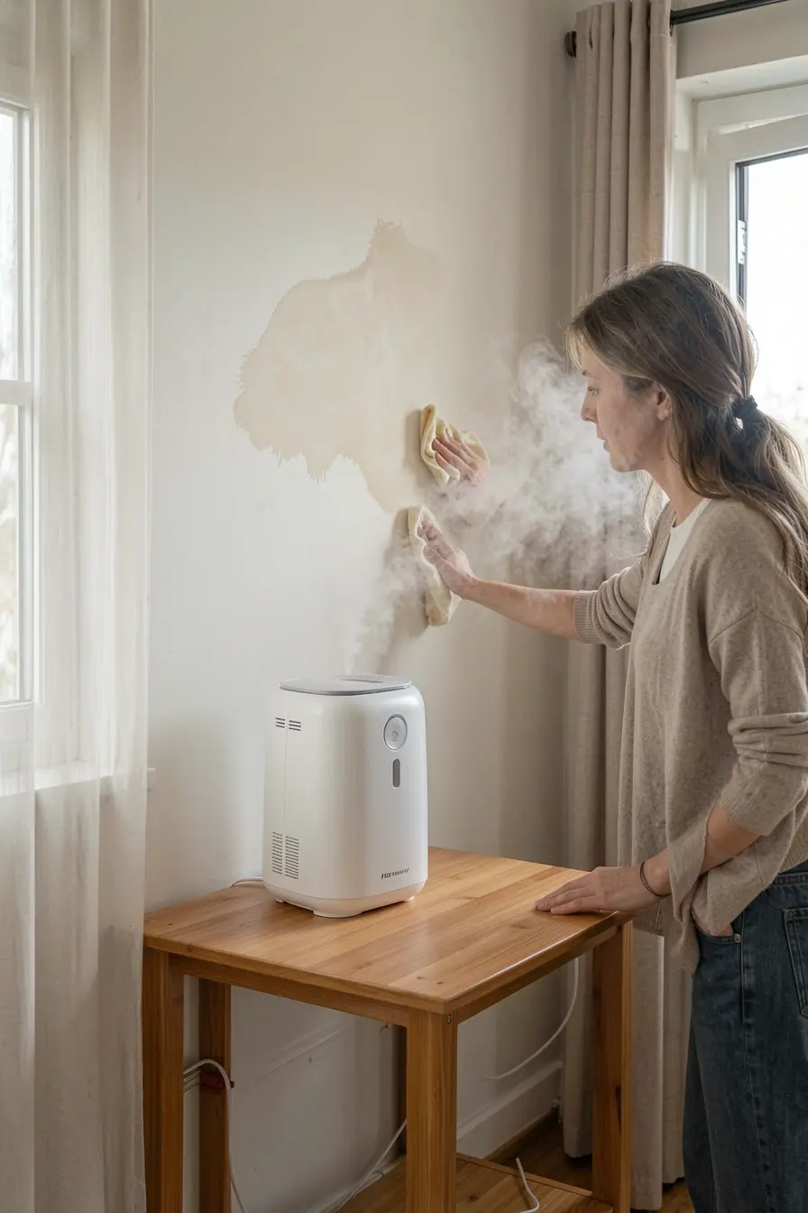 moradora-reposiciona-o-umidificador-longe-da-parede-e-melhora-a-circulacao-da-nevoa-no-ambiente O lugar onde o umidificador fica pode favorecer mofo e manchas na parede moradora-reposiciona-o-umidificador-longe-da-parede-e-melhora-a-circulacao-da-nevoa-no-ambiente O lugar onde o umidificador fica pode favorecer mofo e manchas na parede
