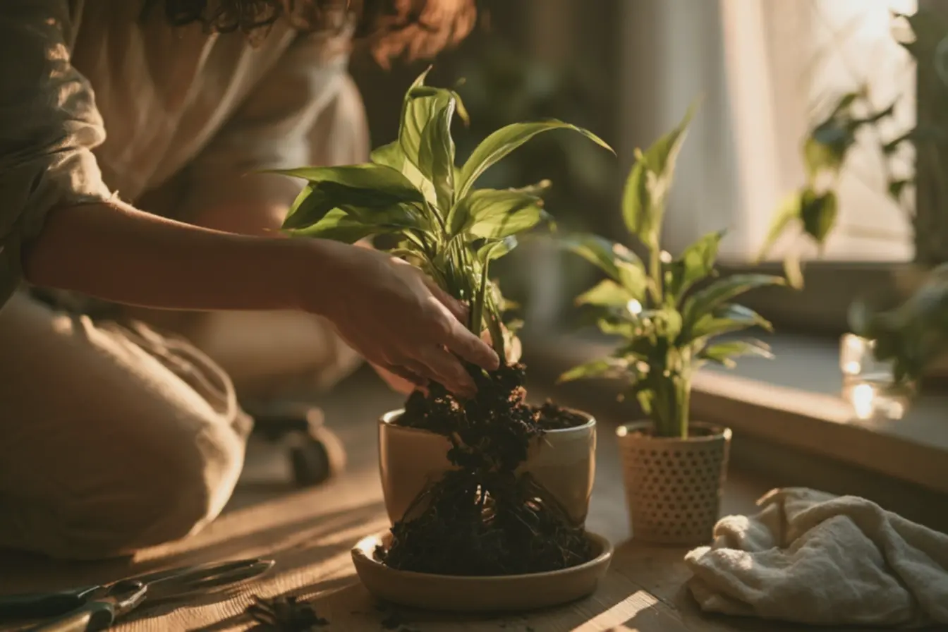 mulher-cuidando-de-lirio-da-paz-dentro-de-apartamento-verificando-raizesencharcadas-em-vaso-de-ceramica Você já conhecia essas opções de de flores para ter dentro de casa? Resistentes e lindas, mas precisam de cuidados mulher-cuidando-de-lirio-da-paz-dentro-de-apartamento-verificando-raizesencharcadas-em-vaso-de-ceramica Você já conhecia essas opções de de flores para ter dentro de casa? Resistentes e lindas, mas precisam de cuidados