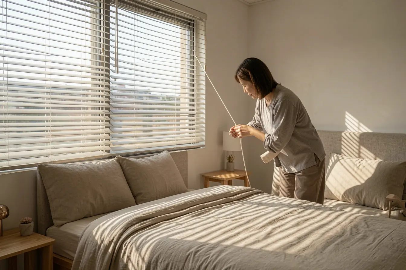 persiana-horizontal-controlando-luz-e-privacidade-em-quarto-claro-e-organizado Cortinas tradicionais acumulam poeira? Estas opções deixam a janela mais fácil de manter persiana-horizontal-controlando-luz-e-privacidade-em-quarto-claro-e-organizado Cortinas tradicionais acumulam poeira? Estas opções deixam a janela mais fácil de manter