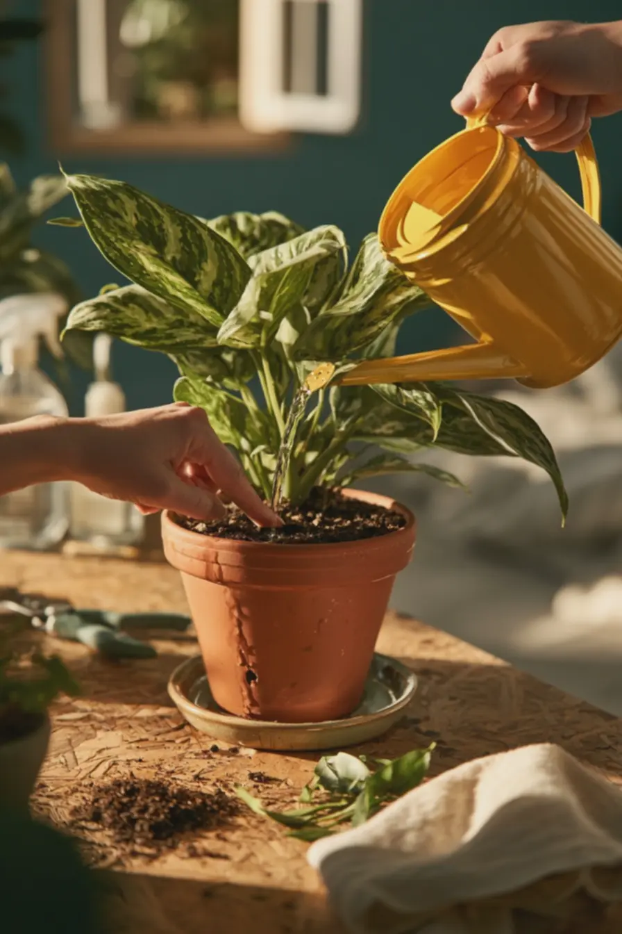 planta-aglaonema-sendo-regada-cuidadosamente-para-evitar-excesso-de-agua-em-vasocom-prato-colecionador-contra-apodrecimento As plantas no quarto são mais do que decoração, elas podem trazer aconchego e acolhimento. E essas são as dicas de como escolher. planta-aglaonema-sendo-regada-cuidadosamente-para-evitar-excesso-de-agua-em-vasocom-prato-colecionador-contra-apodrecimento As plantas no quarto são mais do que decoração, elas podem trazer aconchego e acolhimento. E essas são as dicas de como escolher.