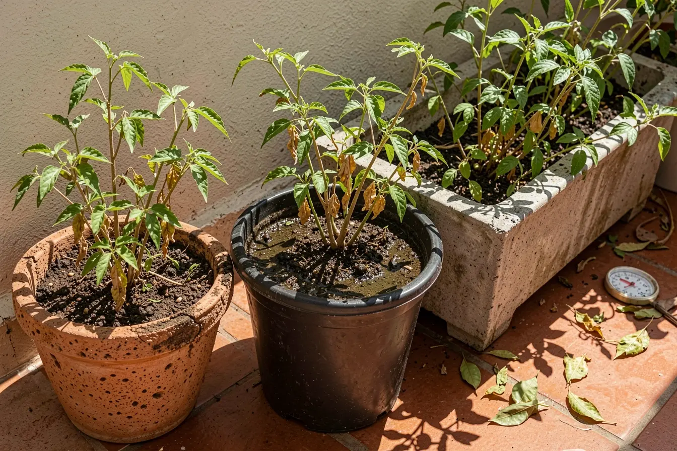 plantas-resistentes-ao-calor-murcham-em-vasos-diferentes-sob-sol-intenso-devido-a-rega-superficial Plantas que aguentam calor também murcham quando a rega comete este erro plantas-resistentes-ao-calor-murcham-em-vasos-diferentes-sob-sol-intenso-devido-a-rega-superficial Plantas que aguentam calor também murcham quando a rega comete este erro