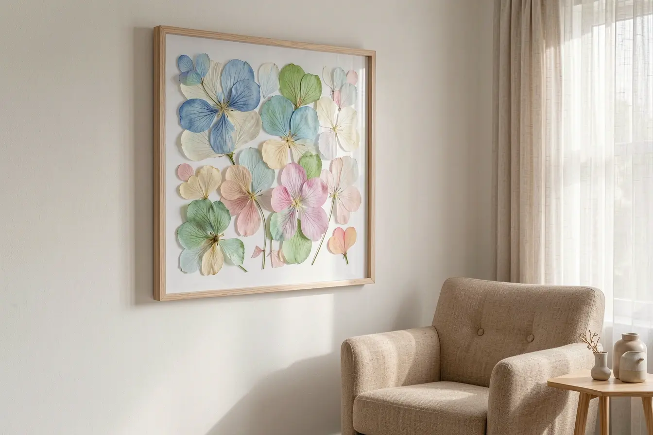 quadro-de-flores-prensadas-preservado-em-parede-protegida-da-luz-direta-com-iluminacao-suave-e-decoracao-acolhedora Para a flor prensada durar na parede, o inimigo pode ser a luz quadro-de-flores-prensadas-preservado-em-parede-protegida-da-luz-direta-com-iluminacao-suave-e-decoracao-acolhedora Para a flor prensada durar na parede, o inimigo pode ser a luz
