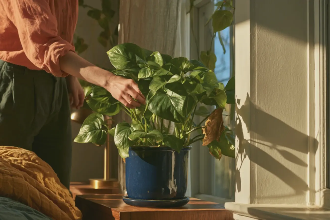 quarto-aconchegante-com-planta-jiboia-em-vaso-azul-vibrante-ao-lado-da-janelailuminada-por-luz-natural As plantas no quarto são mais do que decoração, elas podem trazer aconchego e acolhimento. E essas são as dicas de como escolher. quarto-aconchegante-com-planta-jiboia-em-vaso-azul-vibrante-ao-lado-da-janelailuminada-por-luz-natural As plantas no quarto são mais do que decoração, elas podem trazer aconchego e acolhimento. E essas são as dicas de como escolher.