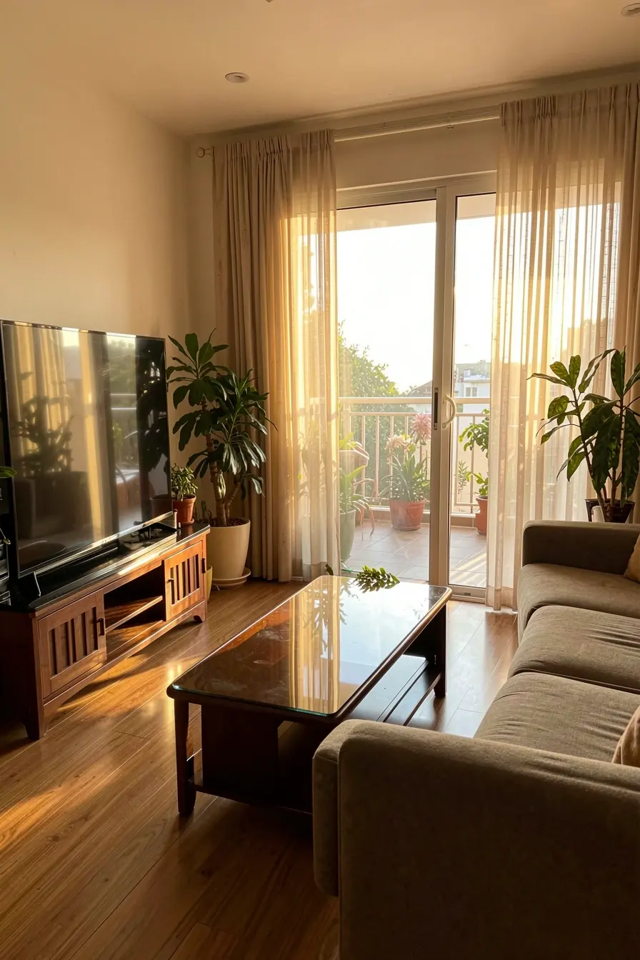 reflexos-do-sol-em-sala-com-porta-de-vidro-para-varanda-e-moveis-posicionados-fora-da-passagem Portas de correr de vidro: quando a luz natural vira protagonista dos ambientes reflexos-do-sol-em-sala-com-porta-de-vidro-para-varanda-e-moveis-posicionados-fora-da-passagem Portas de correr de vidro: quando a luz natural vira protagonista dos ambientes