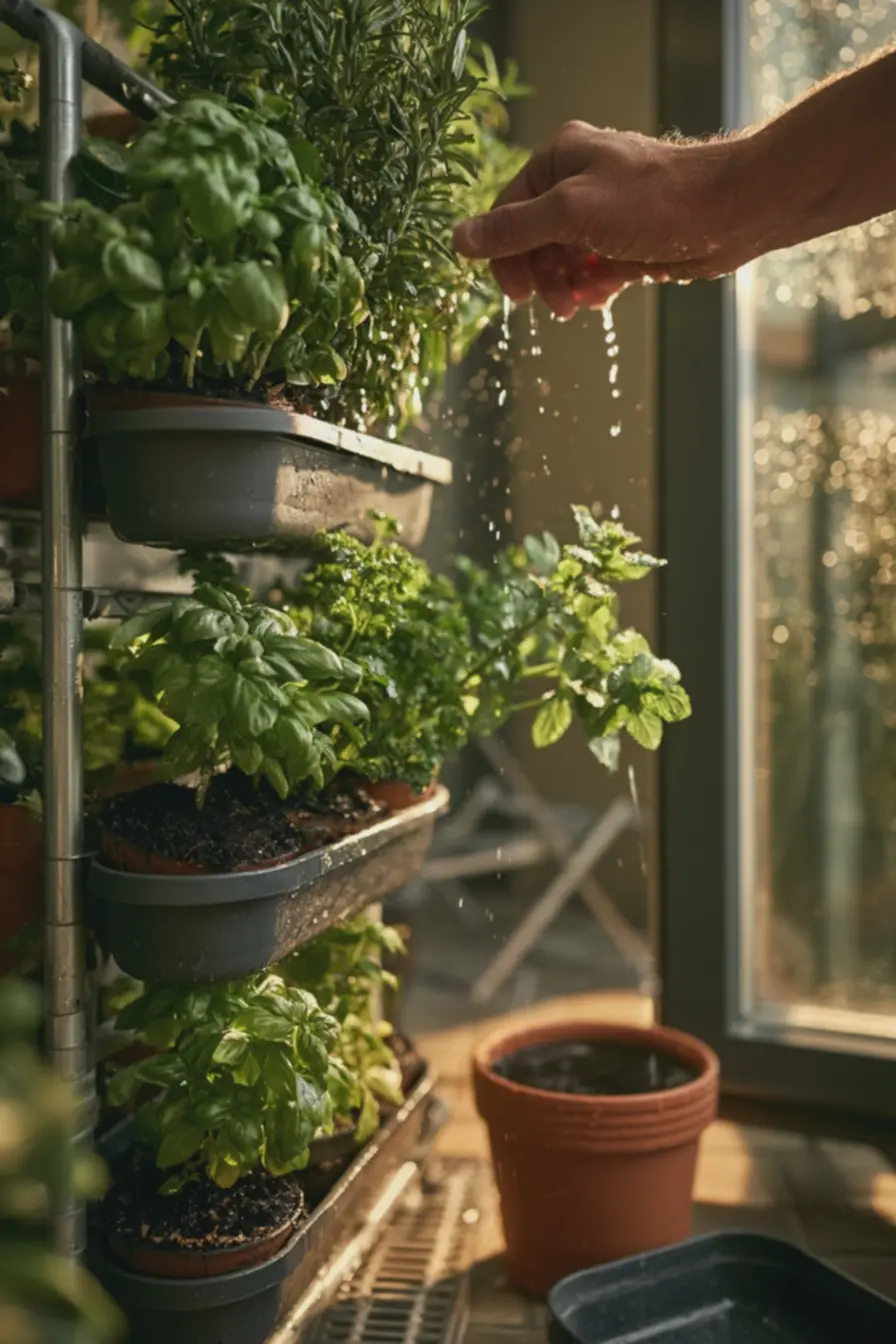 regando-planta-em-prateleira-metalica-leve-com-vasos-plasticos-em-sacada-deapartamento-otimizada Chega de sacada do apartamento sem vida: Essas são as melhores formas de decorar e dar vida à esse espaço antes esquecido regando-planta-em-prateleira-metalica-leve-com-vasos-plasticos-em-sacada-deapartamento-otimizada Chega de sacada do apartamento sem vida: Essas são as melhores formas de decorar e dar vida à esse espaço antes esquecido